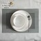 Perlaceo Luxurious Collection of White with Gold Rim Bone China Dinnerware Set - Lightweight and Durable - Service for 4 or 8, Including Dinner Plates, Salad Plates, and Cereal or Soup Bowls